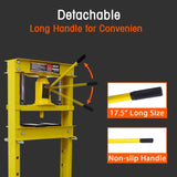 Hydraulic Shop Press ,12-Ton Capacity , Floor Mount ,with Press Plates, H-Frame Garage Floor Press, W465P146709
