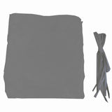 Universal Canopy Cover Replacement for 12x9 Ft Curved Outdoor Pergola Structure-Grey W419P181611