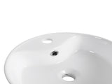 Ceramic Rotundity Above Counter White Bathroom Sink Art Basin W999P363287