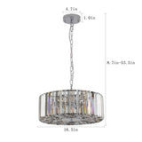 Modern Crystal Chandelier for Living-Room Round Cristal Lamp Luxury Home Decor Light Fixture W1340P189405