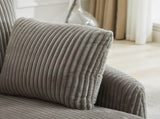 40.55"W Swivel Accent With 2 Thorw Pillows 360 Degree Swivel Round Sofa Modern Oversized Arm W1298P202214
