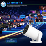 Mini Projector, Support 4K 1080P Portable Projector with Dual Band WIFI6 5G Wireless 5.2 Bluetooth 58964004