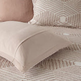 Cotton Jacquard Comforter Set Blush King/Cal King B035128790