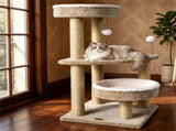 36" Compact SpaceSaving Cat Activity Center, HeavyDuty Stable Cat Climbing Furniture with Plush 94975230
