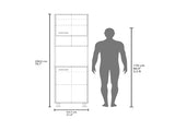 FM FURNITURE Buckeye Kitchen Pantry with Open Storage and 2 Doors, White B128P301402