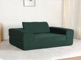 Compression Human Dog Sofa Bed for Adult & Pets,Modern Floor Couch With Pillow for Living Room 32722430