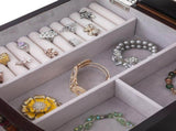 Jewelry Cabinet Box Storage Chest Necklace Wood Walnut Stand Organizer 28727290