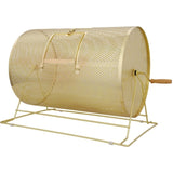 Raffle Drum,Holds 10000 Tickets or 300 Ping Pong Balls, Metal Lottery Spinning Drawing with Wooden W465P234498