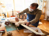 DIY 4 String Flame Shaped Style Electric Bass Guitar Kits with Mahogany Body, Maple Neck and 31080404