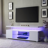 TV Stand for 60 Inch TV LED Gaming Entertainment Center Media Storage Console Table with Large Side W2178138763