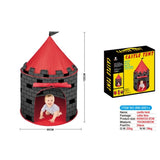 Kids Knight Castle Play Tent with 100 Pit Balls, Pop-up Play Tent with Storage Pocket 30877250