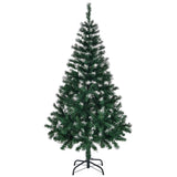 ZNTS 5 FT Artificial Snow Tipped Christmas Tree, Unlit Christmas Pine Tree with 480 Branch Tips and 66007395