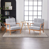 Mid-Century Modern Accent Chair, Arm Chair Living Room Chairs Pillow Upholstered Reading Chair W2989P295270
