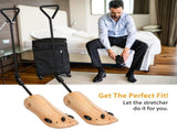Adjustable Stretcher, Solid Pine Wood Shoe Shaper with Metal Crank & 8 Pressure Relief Plugs, 23861050