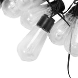 Set of 6 RC String Light Pole, 9 FT Lighting Stand with Horn Shape Hooks, LED Solar Bulbs for W2181P152206