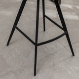 Porth Fabric Kitchen 28.25" Counter Height Stools, Set of 2, Orange T2574P165089