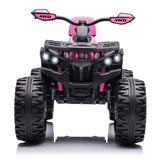 ZNTS Kids ATV 4 Wheeler, 24V Kids Ride on Toy for Big Kid w/Bluetooth, 800W Motor,pink W2058P203109