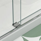 Bypass shower door, sliding door, with 5/16" tempered glass and Polished Chrome finish 6074 W2122P166984