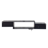 65.35in Wall Mounted Floating TV Stand with 20 Color LEDs and Charging Station W331P242458