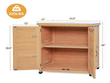 Potting Bench with Storage Cabinet and Metal Table Top for Outdoor Patio,Outdoor Work Station Table 30872613