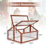 Box Garden Wooden Greenhouse 35.5" x 31.5" x 23.0" 73859462