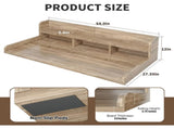 Washer Dryer Countertop with Non-slip Pads, Laundry Wood Shelf Topper with Edge, 54" Width x 27.5" W2641P442523
