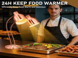 HT-221 US Standard 110V 500W Dual-Head Food Warmer Rose Gold Stainless Steel Standing Electric Food 26813818