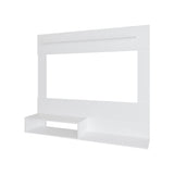 FM FURNITURE Irmo Wall-Mounted Entertainment Center with Shelves. White B128P283290