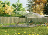 10 x 20 ftOutdoor Large Metal Chicken Run Coop with 1 piece of Waterproof Cover, Garden Backyard 22833669