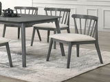 2-Piece Rustic Dining Chairs, Solid Wood Frame, Farmhouse Design, Easy Assembly W2537P214547