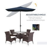 ZNTS Outdoor beach umbrella/Sun Umbrella （Prohibited by WalMart） 26526135