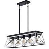 (Same as W134065438/L1001) 5-Light Farmhouse Chandeliers For Dining Room white(No Bulbs) W1340P206634