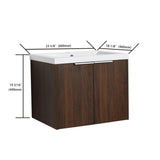 ZNTS Bathroom Cabinet With Sink,Soft Close Doors,Float Mounting Design,24 Inch For Small 26267440