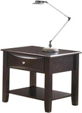 Simple Modern Look Wooden End Table Living Room Sofa Side Table Venner DrawerAnd Shelf HSESF00F6388