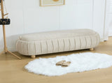 55.12"Wide Upholstered Flip-top Storage Accent Bed Bench, Chenille Footrest Ottoman with Rubberwood W3098P538033