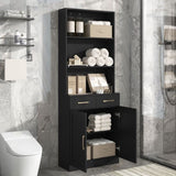 Bathroom Storage Cabinet, Cabinet with Two Doors and Drawers, Adjustable Three-layer Open N725P186645B