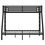 ZNTS Metal Twin XL over Queen Bunk Bed for Teens and Adults,Space-Saving/Noise Reduced/No Box Spring W1307P224458