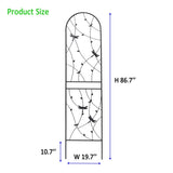 2 Pack Metal Garden Trellis 86.7" x 19.7" Rustproof Trellis for Climbing Plants Outdoor Flower W1586P268045