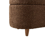 Boucle Flip Top Storage Bench B035P262674