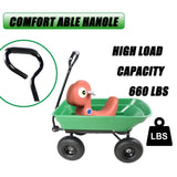 Folding car Poly Garden dump truck with steel frame, 10 inches. Pneumatic tire, 300 lb capacity body W22721201