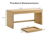 47 Inch Computer Desk and Writing Table Farmhouse Home Office Desk with Drawer, Study Desk for W3204P489040