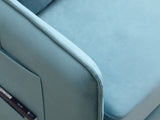 MEGA Pull Out Sofa Bed, Modern Adjustable Pull Out Bed Lounge Chair with 2 Side Pockets, 2 Pillows W97543708