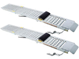 2 Sets Foldable Ferruginous Car Ramp, Portable Easy Fold Lightweight Ramp for Car Truck SUV W46557318
