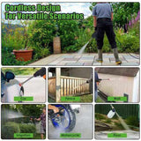 Cordless Pressure Washer 400PSI, 300W Portable Power Washer with 2 Nozzles & Foam Bottle, 1200mAh 90097827