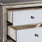 Antique Champagne 2-drawer Nightstand B062P181316