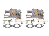 2X Carburetors Twin Choke Replacement for 45 DCOE Weber 152 4 Cyl 6 Cyl V8 Engines 19600.060 62843618