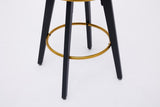 Countereight Bar Stools Set of 2, 360&deg Swivel Upholstered Barstools with Backs and Metal Legs, 26" W2725P252443