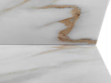 43 Inch Marble Vanity Top, Bathroom Vanity Top with Undermount Rectangular Middle Sink and 4" Height 88013051
