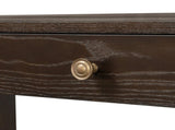 TREXM Rustic Console Table with Curved Corners for Safety, Entryway Table with 3 Concealed Drawers, N715P361525P