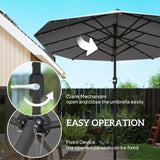 Outdoor beach umbrella/Double-Sided Sun Umbrella 14221613